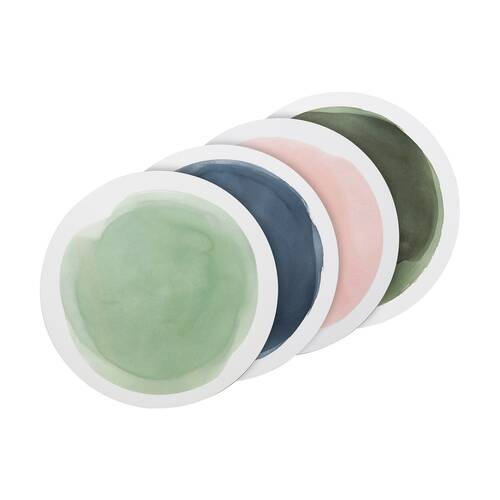 4pc Ecology Watercolour Seaside Circle Dinner Placemat Earth Tones