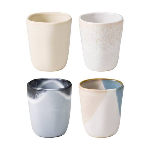 4pc Ecology Fleuve Kitchenware Latte Cup Multicoloured 220ml