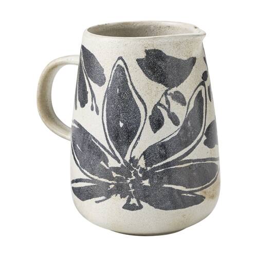 Ecology Midnight Floral Silhouette Water/Drink Jug/Pitcher Cecile 1.2L