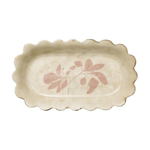 Ecology Floral Silhouette Cecile Oval Serving Platter 23x39.5cm