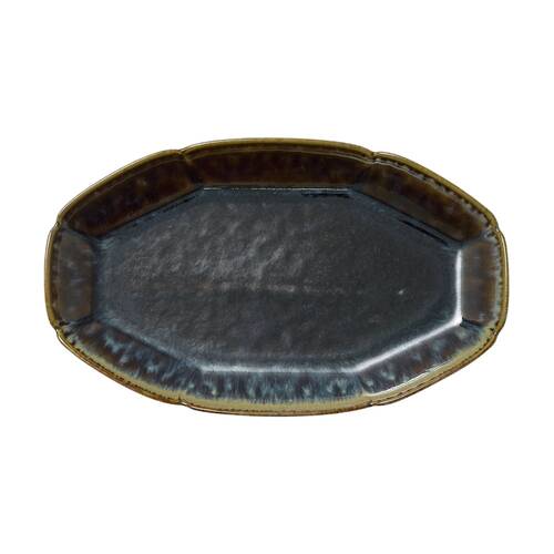 Ecology Midnight Matte Glaze Gretta Oval Platter Serveware 26x15.5cm