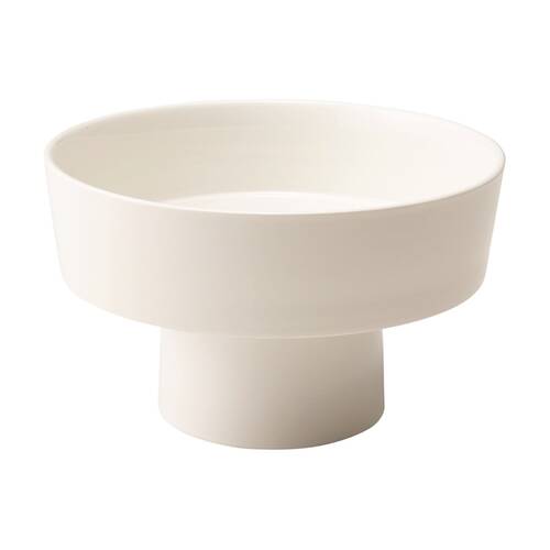 Ecology Origin Creamy White Footed Bowl Porcelain Dinnerware 22.5x14cm