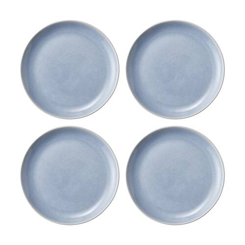 4PK Ecology Element Dinner Plate Sky Light Blue Stoneware 26.5cm