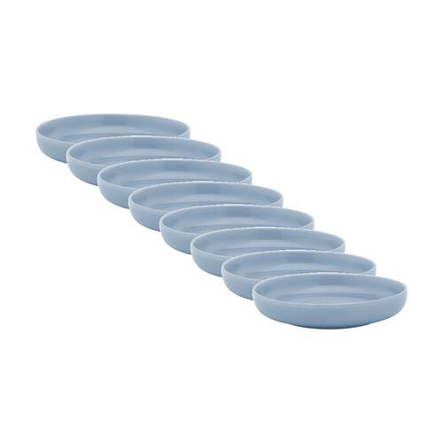 8PK Ecology Element Kitchenware Dinner Bowl Sky Light Blue Stoneware 22cm