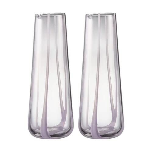 2PK Ecology Luella Glass Carafe Serving Drinkware Purple Wisteria 1.1L