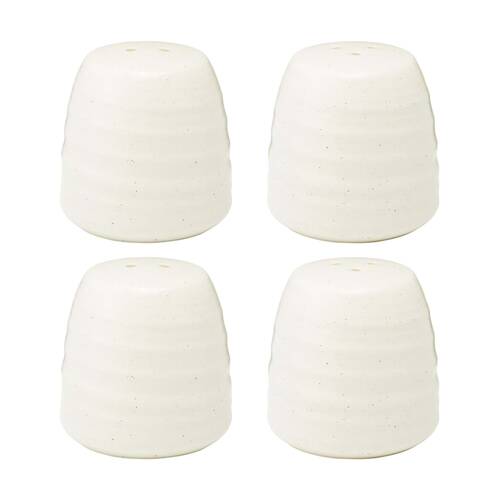 2x 2pc Ecology Ottawa Stoneware Salt & Pepper Shaker Set Calico 6x6.5cm
