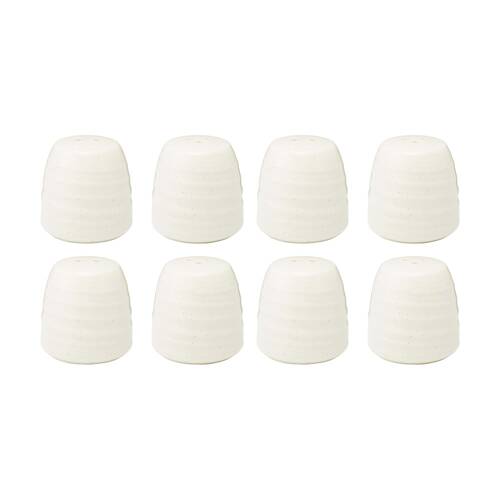 4x 2pc Ecology Ottawa Stoneware Salt & Pepper Shaker Set Calico 6x6.5cm