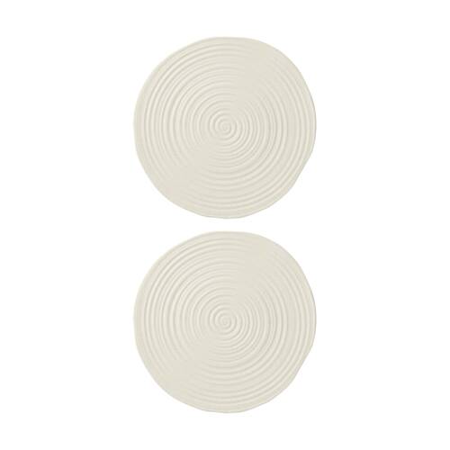 2PK Ecology Ottawa Stoneware Charger Round Kitchen Trivet Calico 32cm