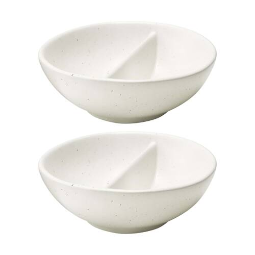 2PK Ecology Ottawa Stoneware Salt Dish Rustic Tableware Calico 9cm