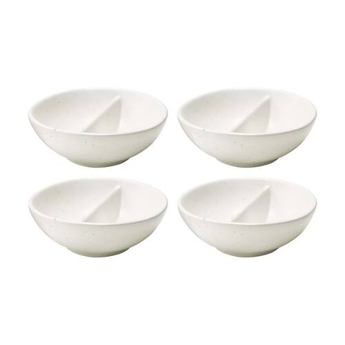 4PK Ecology Ottawa Stoneware Salt Dish Rustic Tableware Calico 9cm
