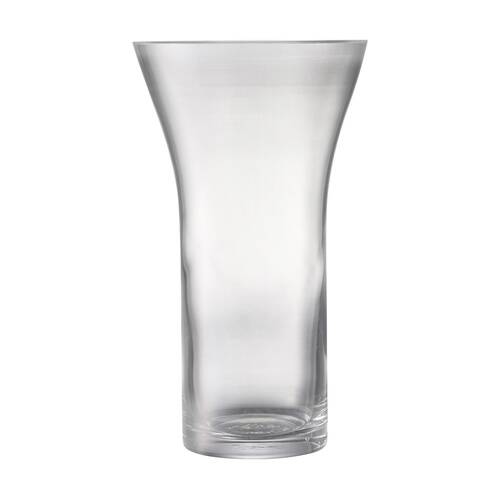 Ecology Fleur Flared Vase Soda Lime Glass Stylish Home Decor 24cm