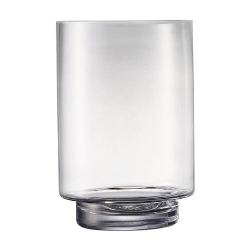 Ecology Fleur Footed Hurricane Vase Soda Lime Glass Home Decor 23cm