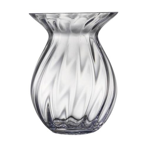 Ecology Fleur Posy Optic Vase Soda Lime Glass Home Decor 20cm