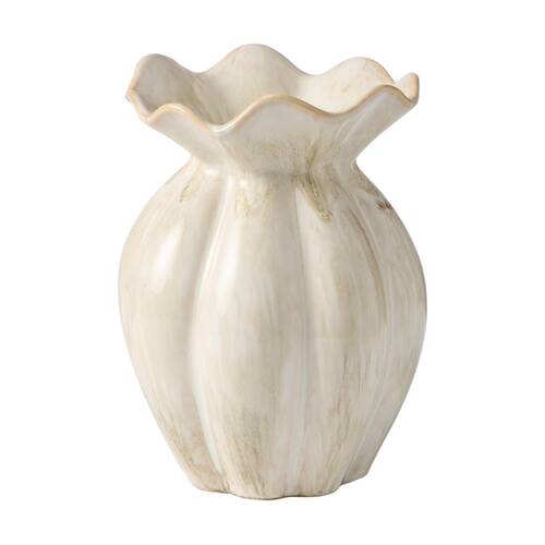 Ecology Dune Ceramic Vase Sculptural Home Decor Toffee 26.8cm