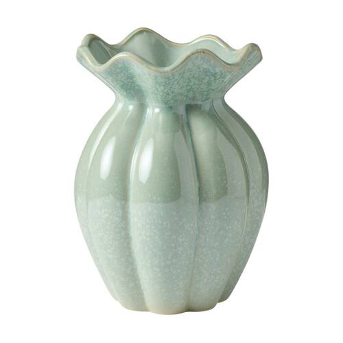 Ecology Dune Ceramic Vase Sculptural Home Decor Celadon 20.5x14.3cm