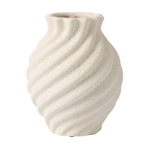 Ecology Loam Ceramic Vase Coastal Minimalist Home Decor 16.3x20.3cm