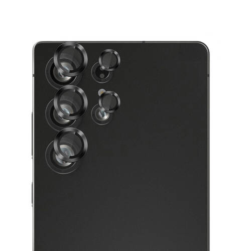 50pc EFM Camera Lens Protector Bulk Set for Samsung Galaxy S25 Ultra Carbon