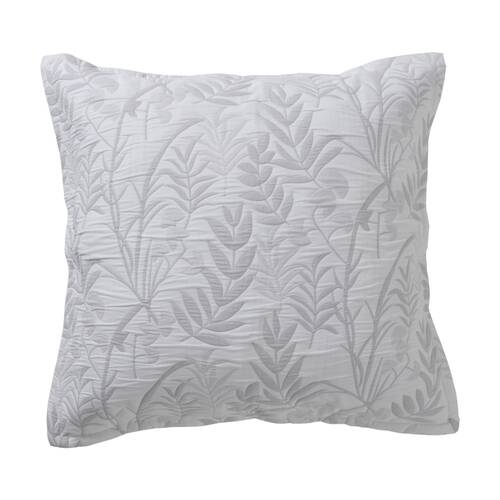 Bianca Ember Botanic Grey Polyester/Cotton European Pillowcase 65x65cm