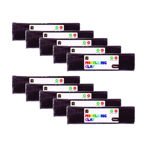 10PK Educational Colours Modelling Clay Brown Kids Art/Craft 500gm 3y+