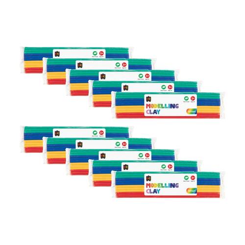 10PK Educational Colours Modelling Clay Multicolour Kids Art/Craft 500gm 3y+