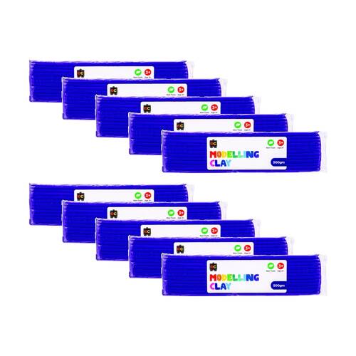 10PK Educational Colours Modelling Clay Purple Kids Art/Craft 500gm 3y+