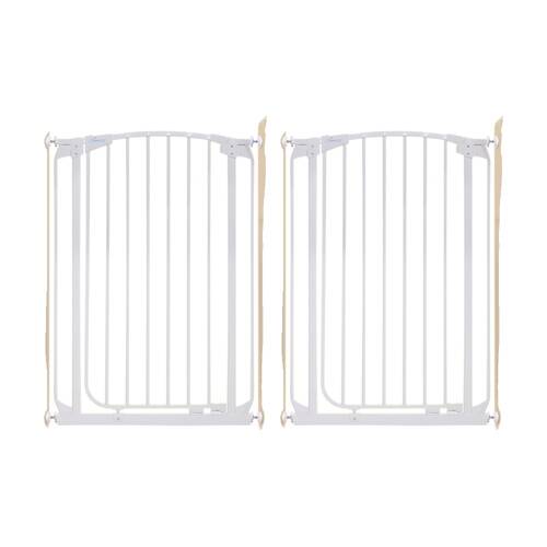 2PK Dreambaby Chelsea Pressure Xtra-Tall Mounted Baby/Child Safety Gate White 1m