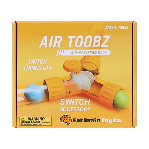 Fat Brain Toys Air Toobz Switch Airflow Control Toy Kids 3 Plus Interactive Playset 6 Pack Carton.