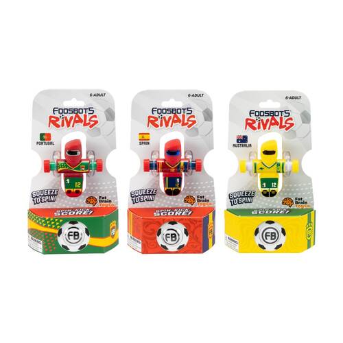 Foosbots Rivals Portugal & Spain & Australia Squeeze Kids Soccer Toy 6Y+