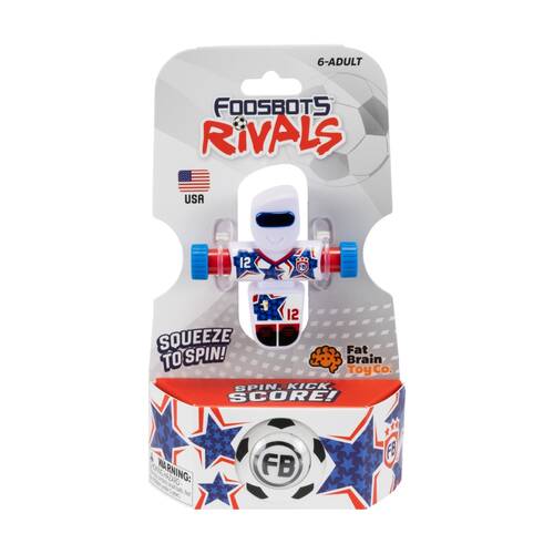 Foosbots Rivals Team USA Soccer Toy Squeeze To Spin Kids 6+
