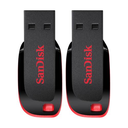 2PK Sandisk 16GB USB 2.0 Flash Drive Cruzer Blade Cz50 Secure