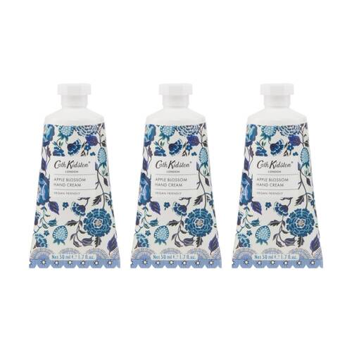 3PK Heathcote & Ivory Cath Kidston Apple Blossom Hand Cream 50ml