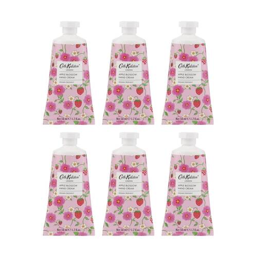 6PK Heathcote & Ivory Cath Kidston Strawberry Hand Cream Moisturizing 50ml