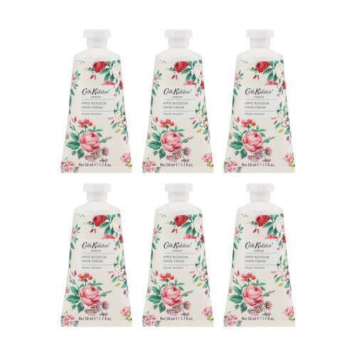 6PK Heathcote & Ivory Cath Kidston Traditional Rose Hand Cream 50ml