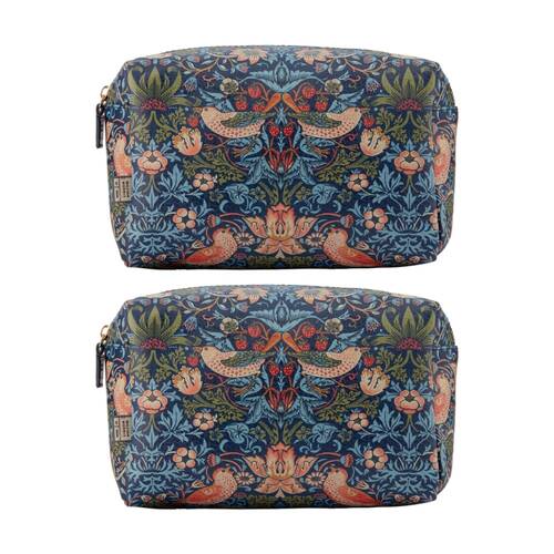 2PK Heathcote & Ivory William Morris Strawberry Thief Toiletry Bag Large
