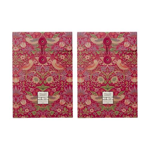2x 5pc Heathcote & Ivory William Morris Strawberry Thief Drawer Liners
