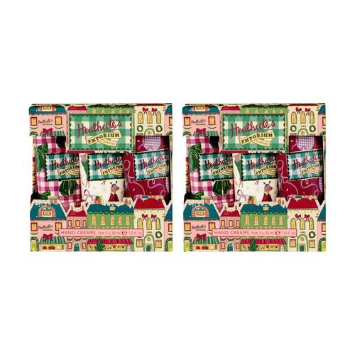 2x 3pc Heathcote & Ivory Heathcote's Emporium Festive Hand Cream Set 30ml