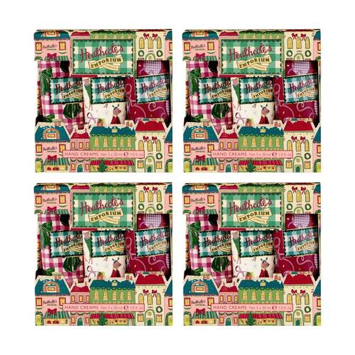 4x 3pc Heathcote & Ivory Heathcote's Emporium Festive Hand Cream Set 30ml