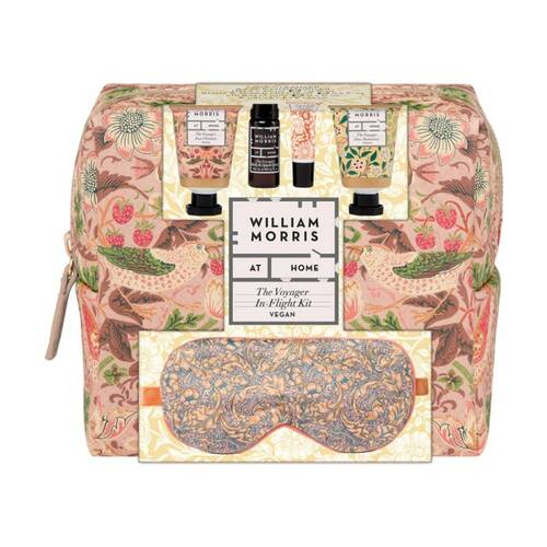 5pc Heathcote & Ivory William Morris Voyager In Flight Kit Toiletry Bag