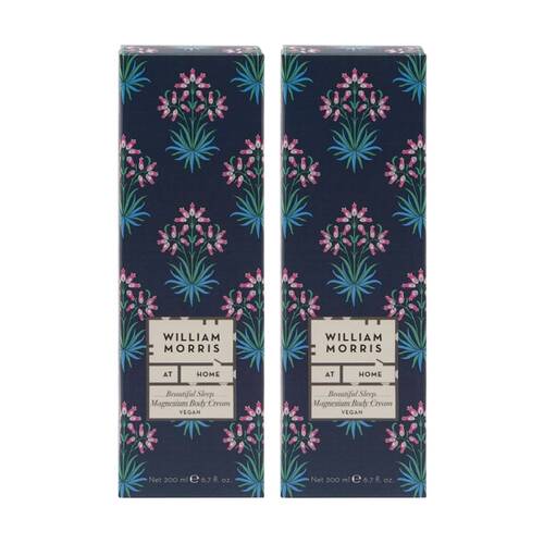 2PK Heathcote & Ivory William Morris Beautiful Sleep Magnesium Cream 200ml