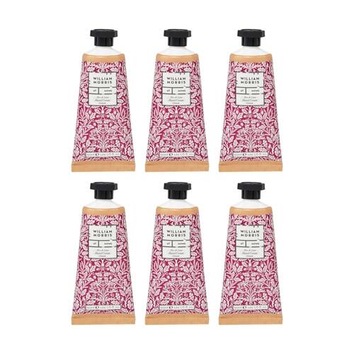 6PK Heathcote & Ivory William Morris Aloe Lime Hand Cream Acorn 50ml