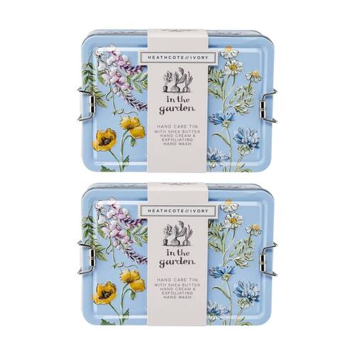 2x 2pc Heathcote & Ivory In The Garden Hand Care Cream Wash 100ml 50ml