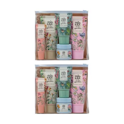 2x 5pc Heathcote & Ivory In The Garden Top To Toe Body Care Essentials