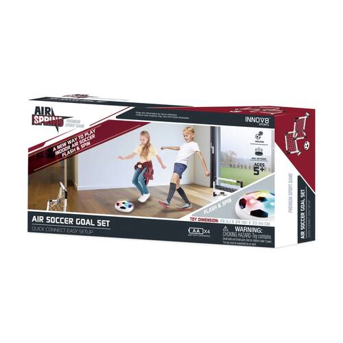 INNOV8 Game In Air Soccer Goal Set W/ Air Powered Soccer Disc & Goals