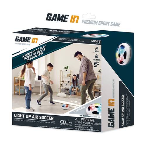 INNOV8 Game In Light Up Air Soccer Disc W/ Foam Protection Edge