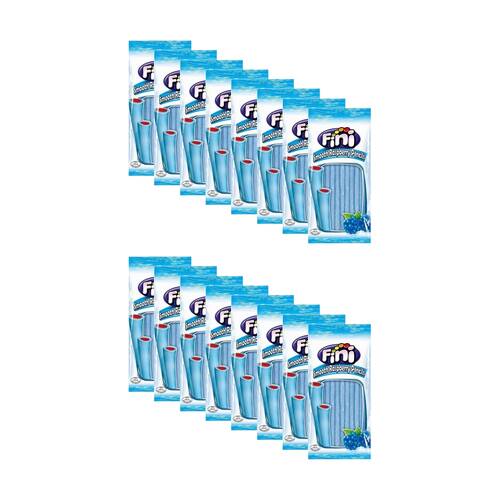 16PK Fini Blue Raspberry Smooth Pencil Sweet Confectionary Candy 100g