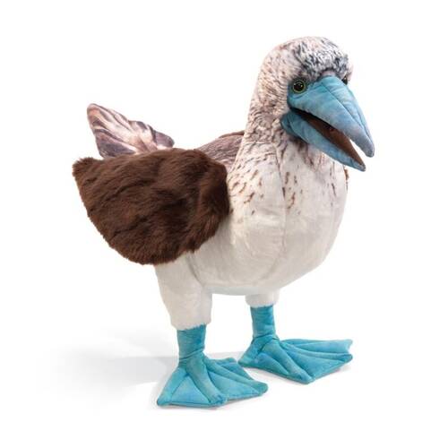 Folkmanis Blue Footed Booby Puppet Soft Plush Interactive Toy 3 Years Plus