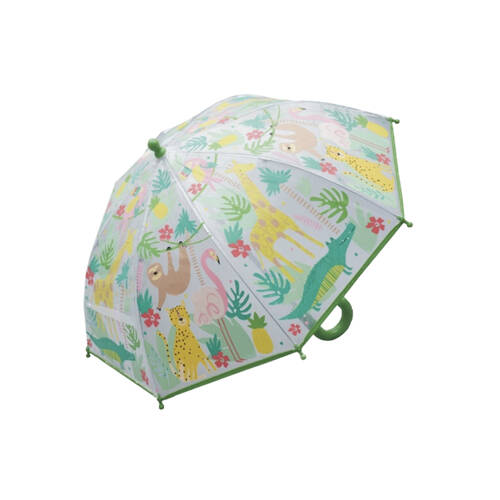 Floss & Rock Colour Changing Umbrella Jungle Design Kids 3y+ 60x70cm