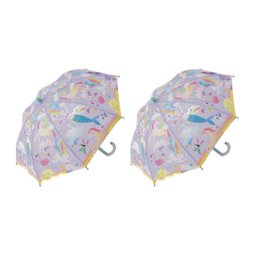 2PK Floss & Rock Colour Changing Umbrella Fantasy Kids Accessory 3y+ 60x70cm