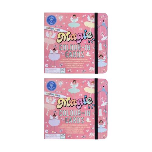 2PK Floss & Rock Magic Water Colouring Enchanted Reusable Colour-In Set 3y+