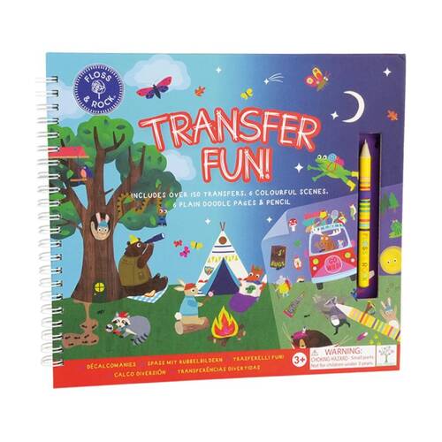 Floss & Rock Transfer Fun Adventure Activity Set 150+ Transfers 3y+ 21x23cm